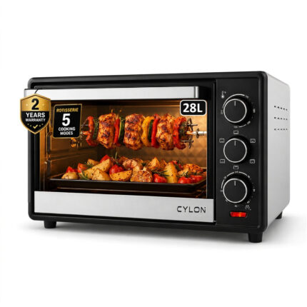 CYLON OvenPro 28L OTG Oven Toaster Griller with Rotisserie 1500W